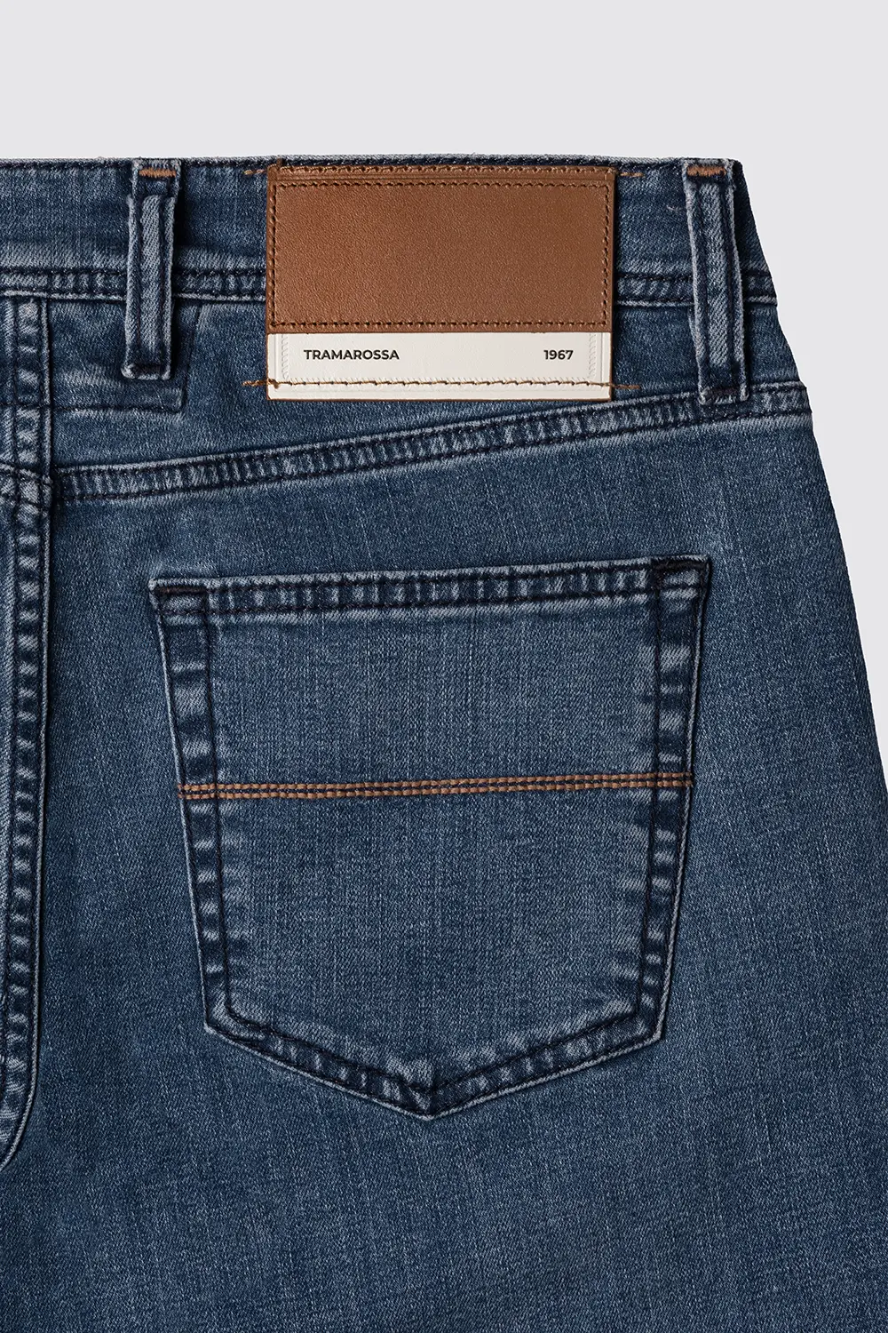 JEANS 5 TASCHE MICHELANGELO REGULAR IN DENIM BLU MEDIO COLOUR DENIM - immagine 2