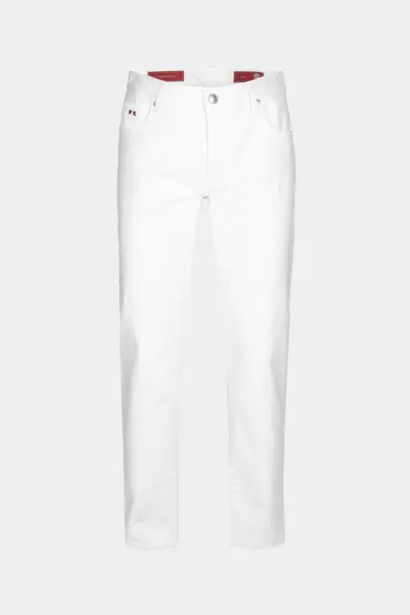 JEANS 5 POCKETS MICHELANGELO REGULAR IN WHITE BULL