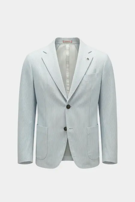 JACKET FILIPPO SINGLE-BREASTED IN PRINTED WHITE BULL LEATHER